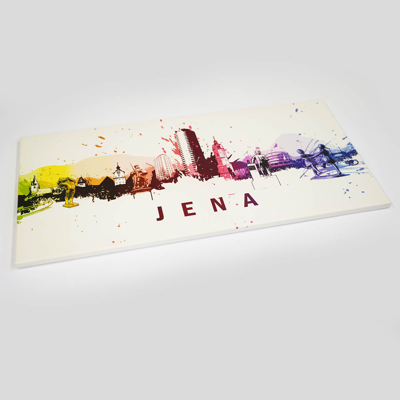 Leinwanddruck Jena Skyline