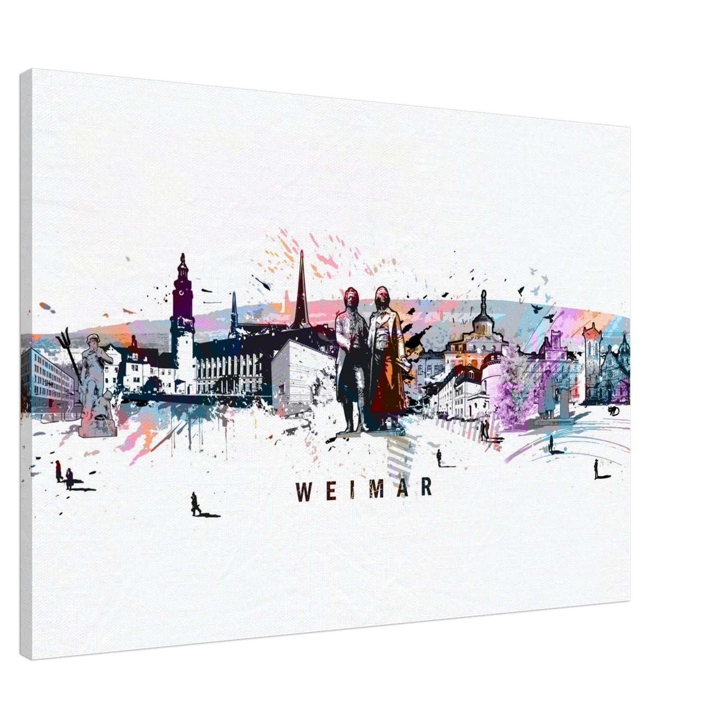 Weimar Skyline Leinwand
