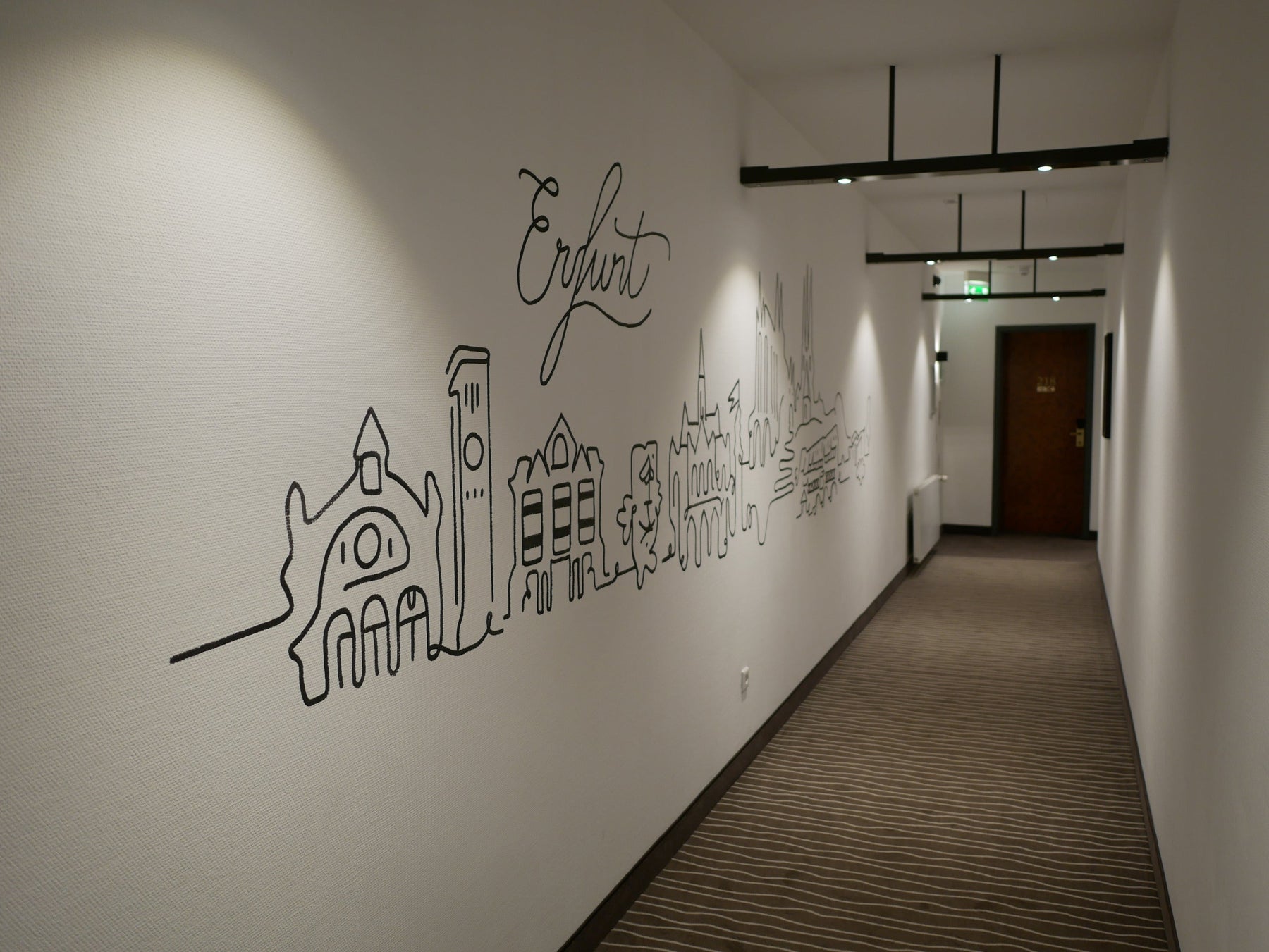 Eine Fine line Skyline für das Best Western Hotel Erfurt