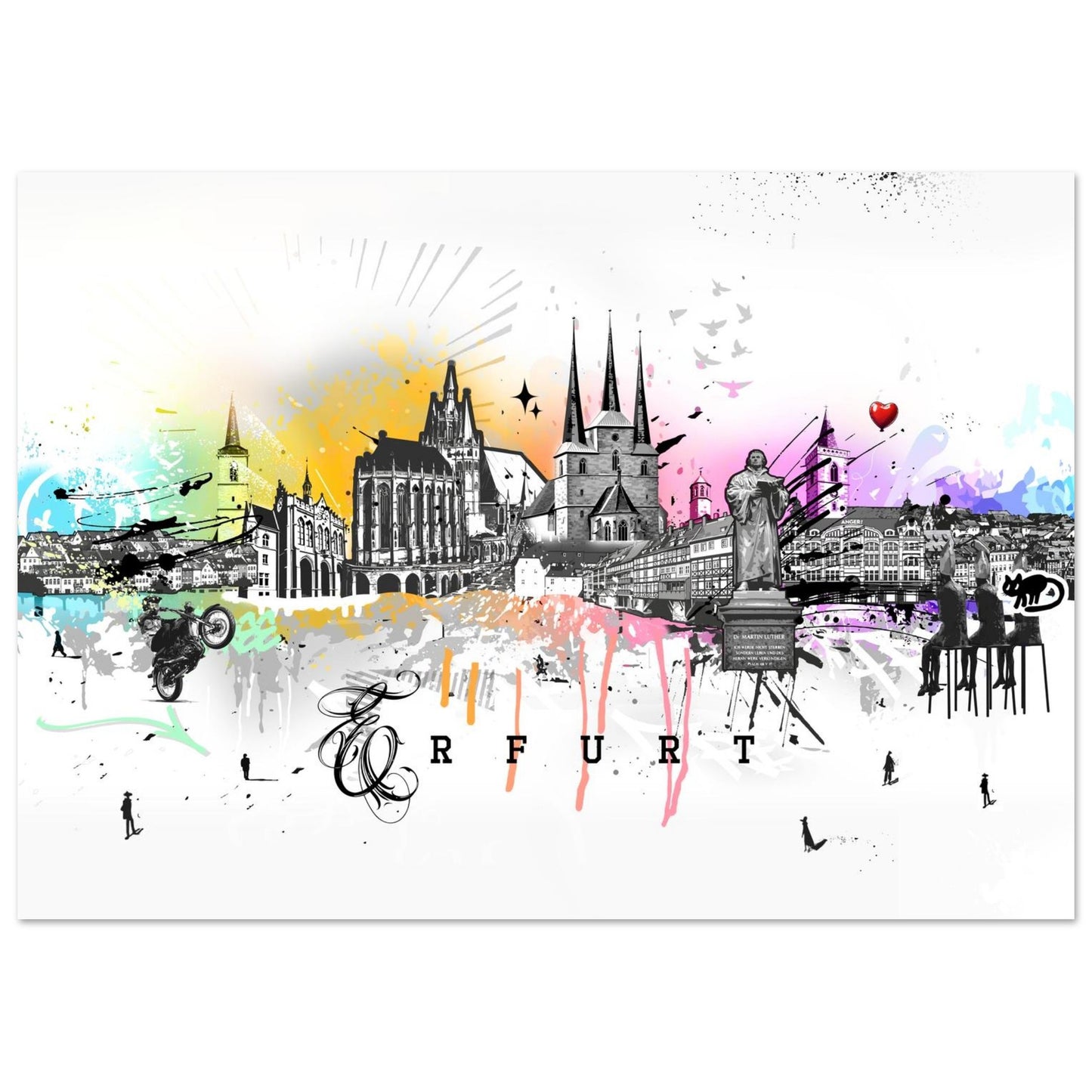 Erfurt Ssilhouette Geschenkidee