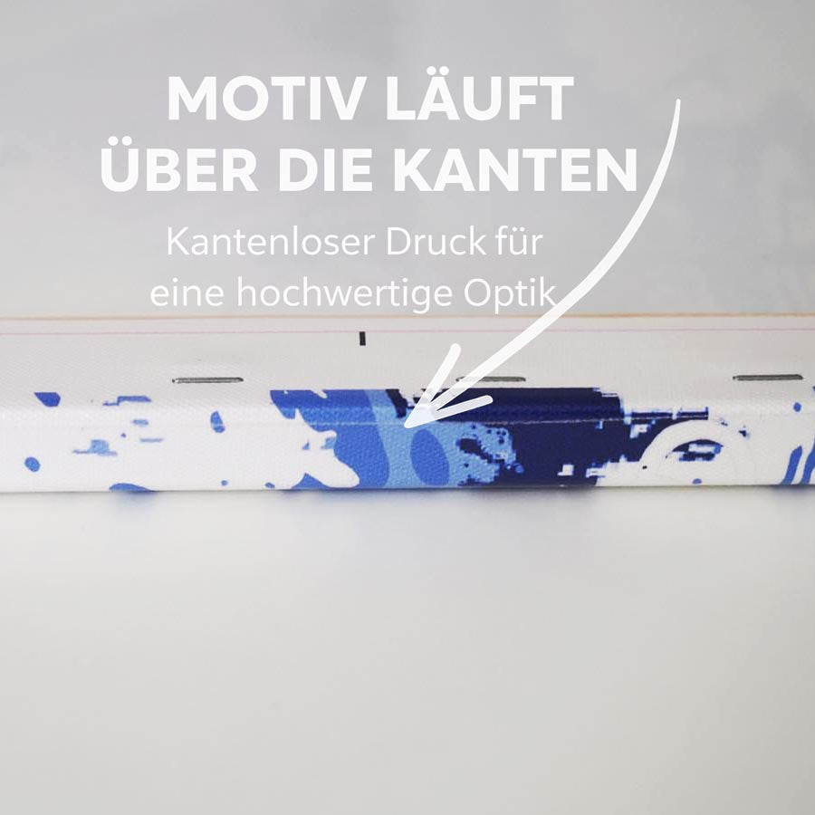 Leinwanddruck Skyline von Erfurt