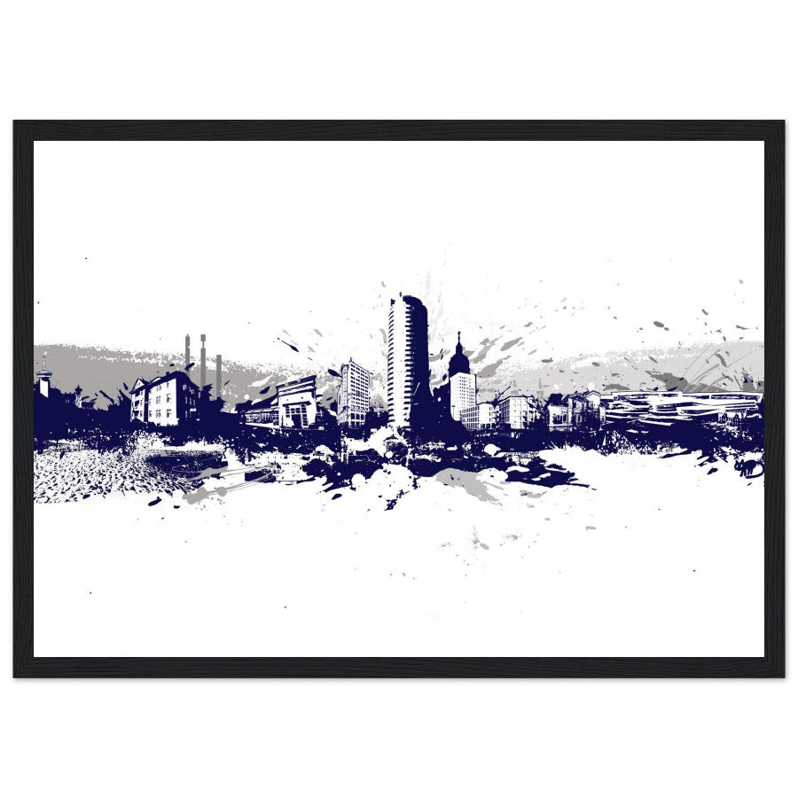 Jena Skyline Poster gerahmt Jena Skyline Poster gerahmt