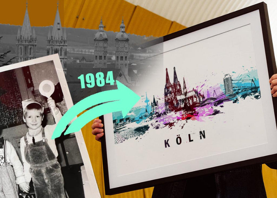Collage aus Naumburg, Köln und Jena als Stationen im Leben von Marko Kurth