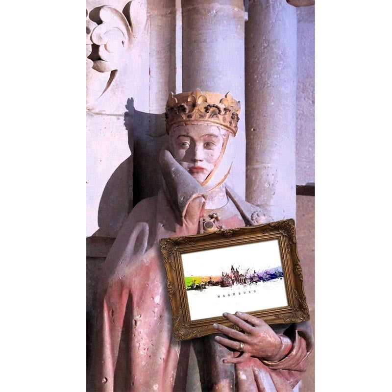 Poster Skyline von Naumburg