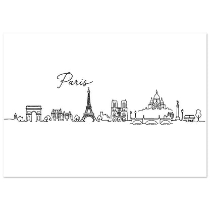 Skyline von Paris Fine Art Line