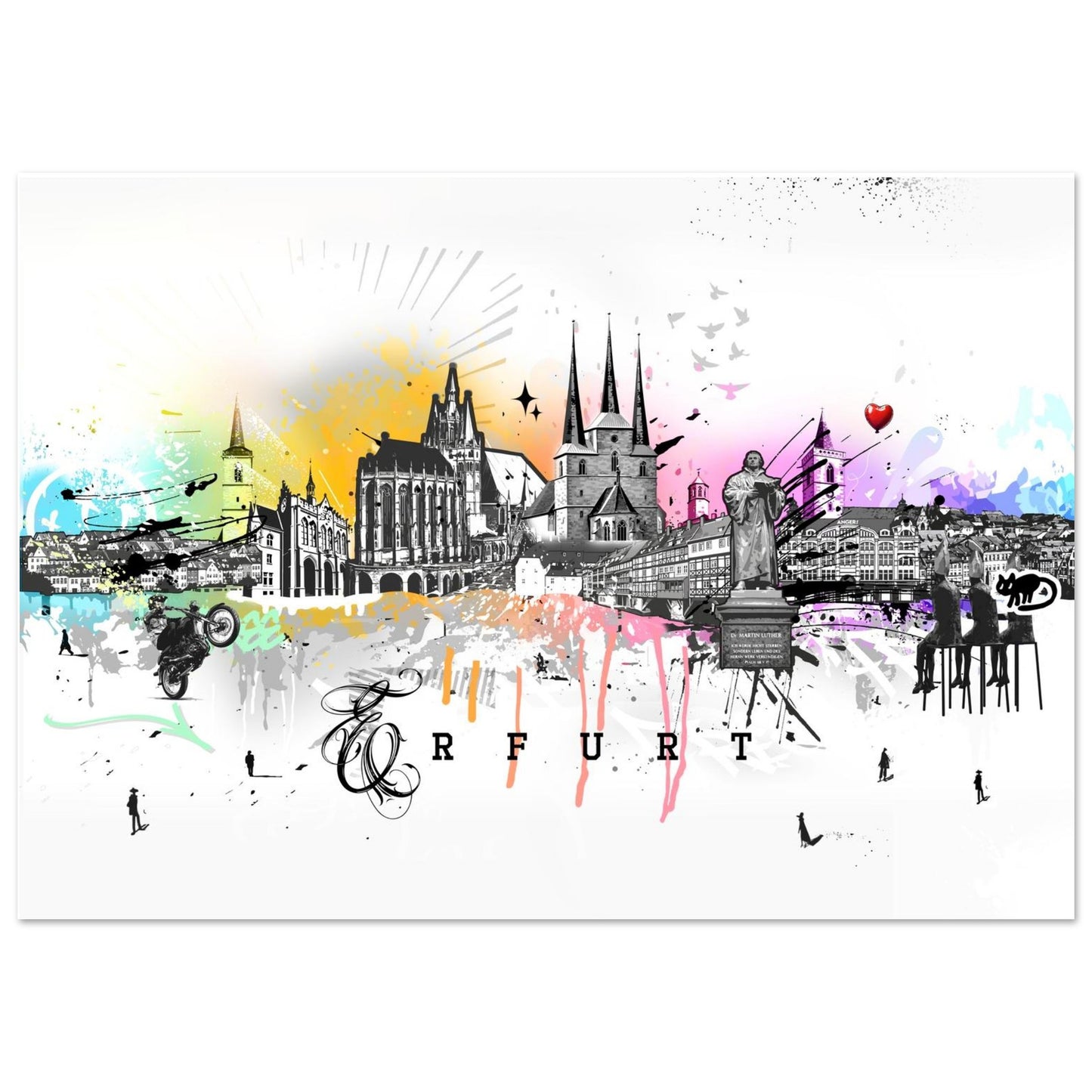 Erfurt Ssilhouette Geschenkidee