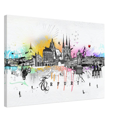 Skyline Erfurt Geschenkidee Leinwand
