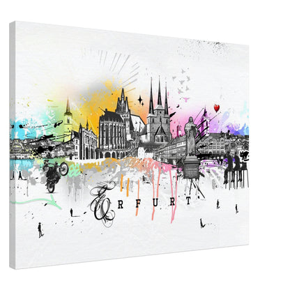 Skyline Erfurt Geschenkidee Silhouette